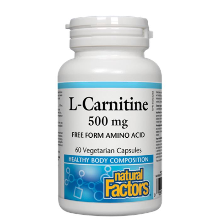 Natural Factors L-Carnitine/ Л-Карнитин 500 mg х 60 капсули - Продукти ...